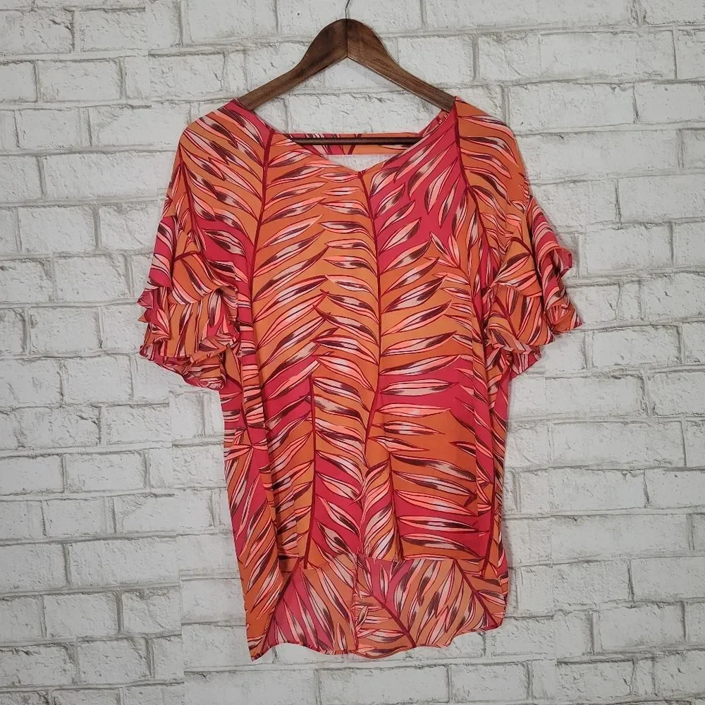 Apt 9 colorful short sleeve top